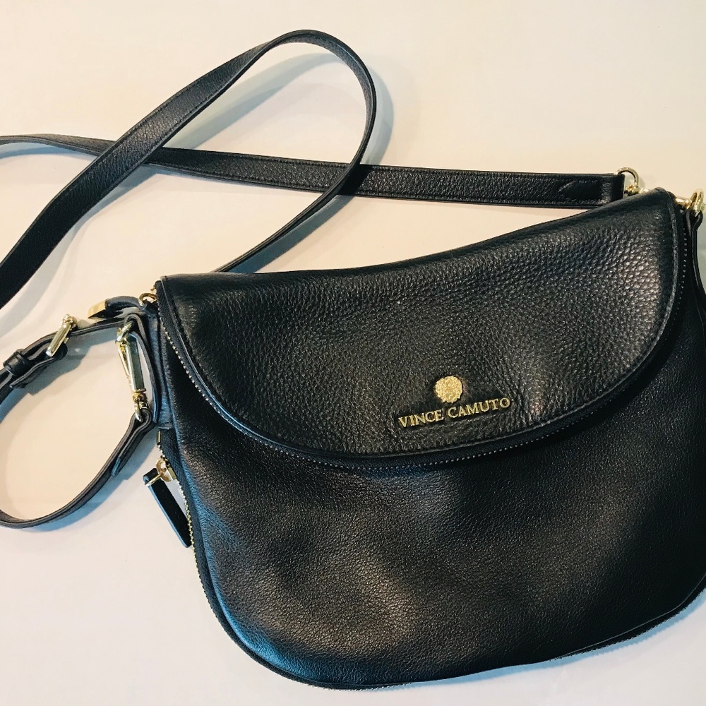 Like New-Vince Camuto Rizo Crossbody Leather Purse